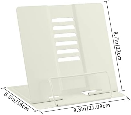Honagu Adjustable Metal Book Stand for Reading and Studying