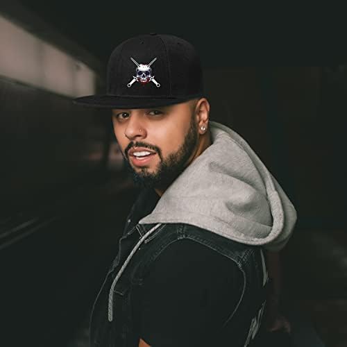 Tijeyi Black Snapback Hat for Men Boys