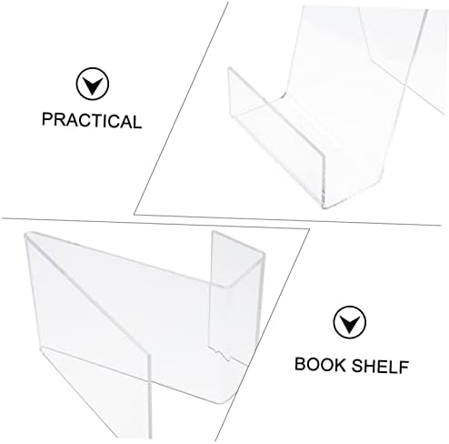 PartyKindom 2pcs Clear Acrylic Book Stand and Holder