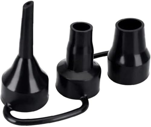 Black Air Pump Replacement Nozzles 3 Sizes