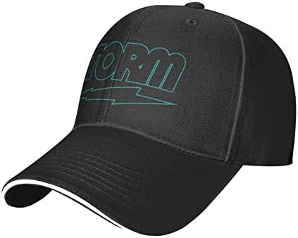 Whirose Storm Bowling Adjustable Sun Cap Black