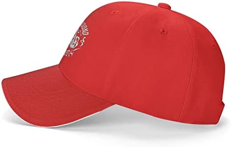 YGDYFBB Red Unisex Fishing Cap with Air Vent and Sweat Band
