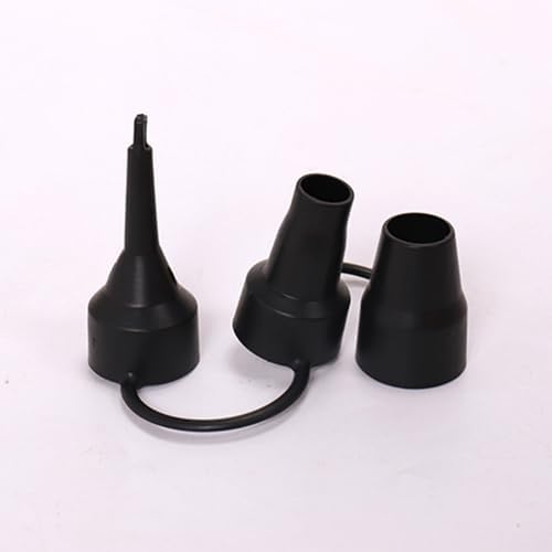 Black Air Pump Replacement Nozzles 3 Sizes