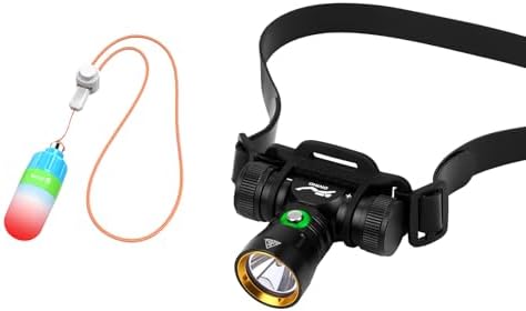 WINDFIRE Scuba Headlamp with 3 Modes and IPX8 Waterproof