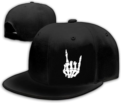 Adjustable Black Snapback Hat for Men