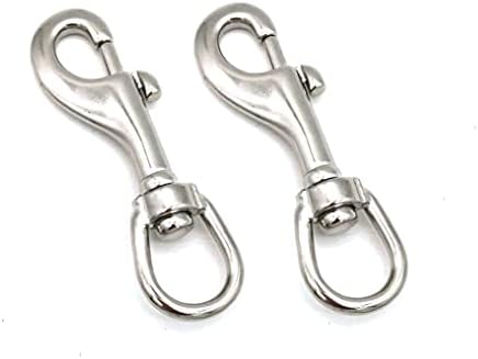3-12 Inch Swivel Eye Bolt Snap Hook - 2Pcs