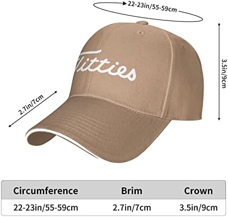YGDYFBB Titties Unisex Fishing Cap with Ventilation and Sweat Absorption