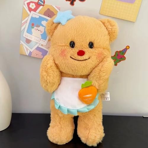 Interactive Butter Plush Bear Pillow with Flexible Joints