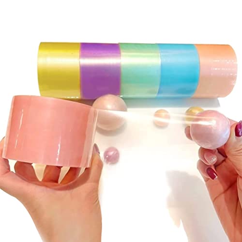 NUOBESTY 6 Rolls Pearlescent Sticky Ball Tape