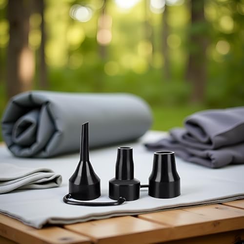 3 Sizes Black Air Pump Nozzles Replacement Set 1