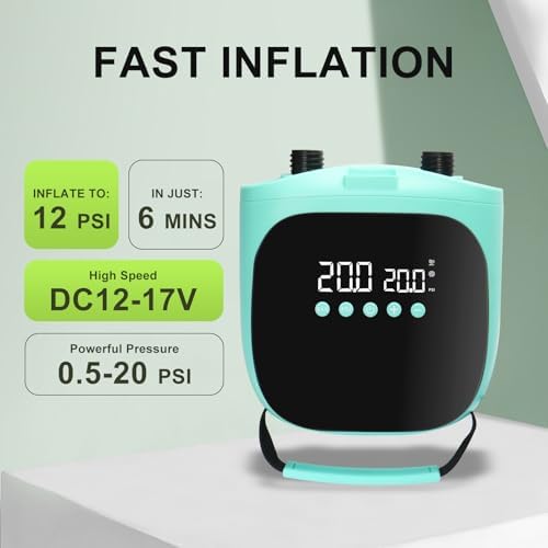 New Meetall Electric SUP Pump 20PSI Auto Shutoff Inflatable Air Pump