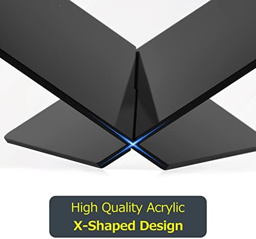 Karlak X-Shaped Acrylic Book Stand for Cookbook and Recipe Display