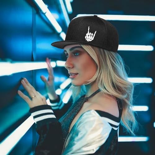 Adjustable Black Snapback Hat for Men