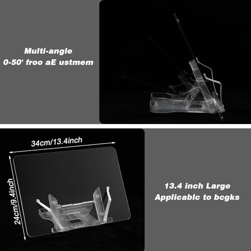 Adjustable Clear Acrylic Book Stand Holder