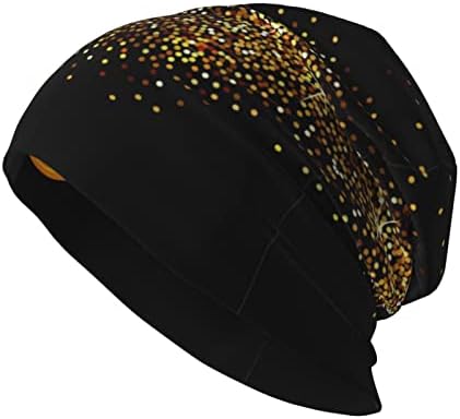 FINOWIN Honey Bees Geometric Yellow Slouchy Beanie Hat