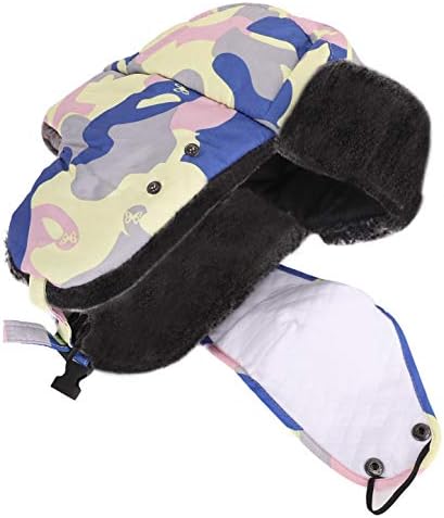MioCloth Kids Winter Trapper Hat with Faux Fur