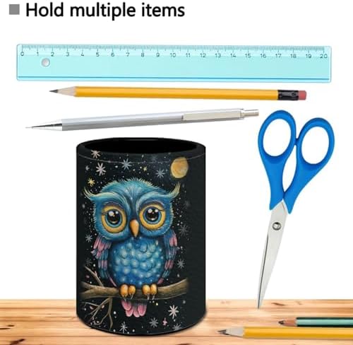HUGS IDEA Cute Owl Pencil Pen Holder Stand Desk Organizer