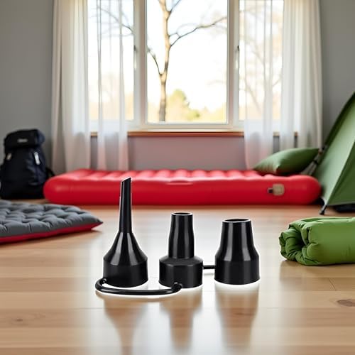 3 Sizes Black Air Pump Nozzles Replacement Set 1