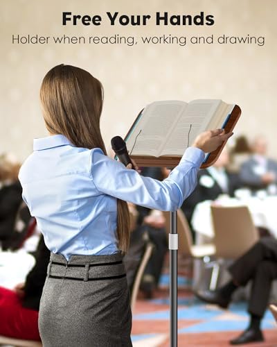 Aboutool 2 in 1 Floor Desktop Book Stand 1