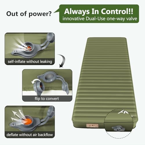 AKUDY Self-Inflating Sleeping Pad with Electric Pump