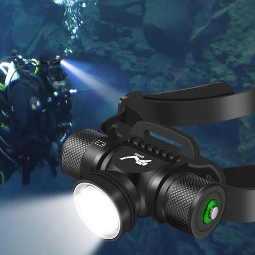 WINDFIRE Diving Flashlight with 3 Modes and IPX8 Waterproof