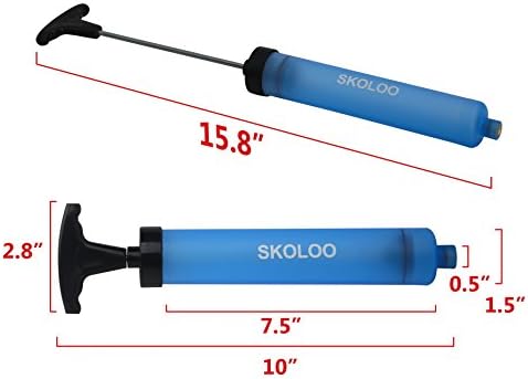 SKOLOO 10 Hand Air Pump for Sports Balls and Balloons
