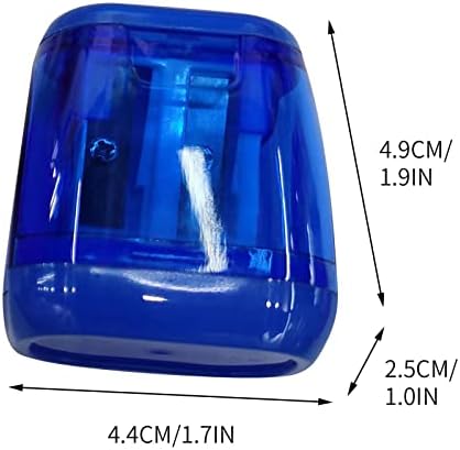 Compact Manual Pencil Sharpener with Double Hole and Cover