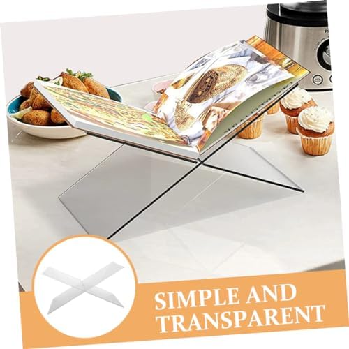 Acrylic Book Stand for Desk and Kitchen Display