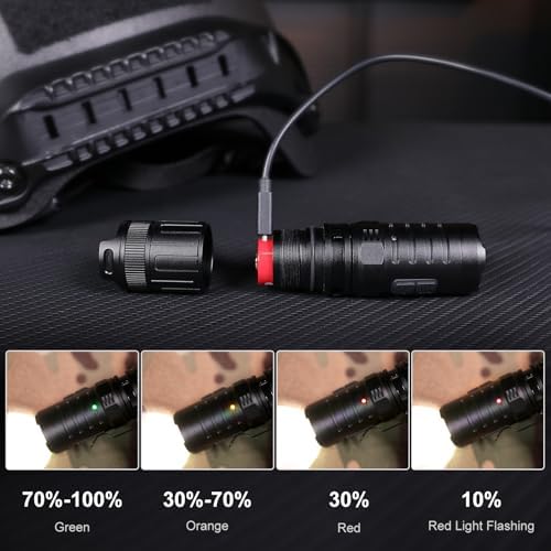 Klarus XT1C Pro Helmet Tactical Flashlight 1000 Lumens Bright 360 Rotation Military-Grade