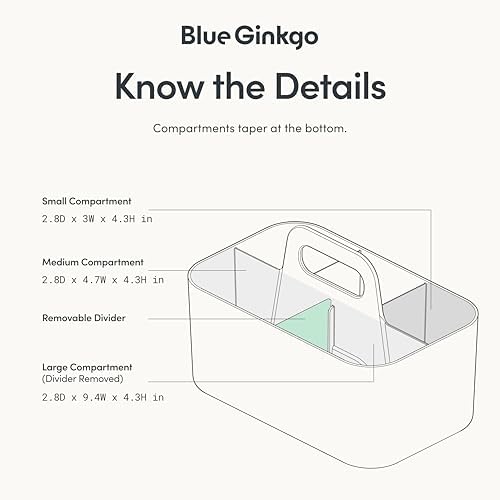 BLUE GINKGO Stackable Organizer Caddy Pink Rectangle