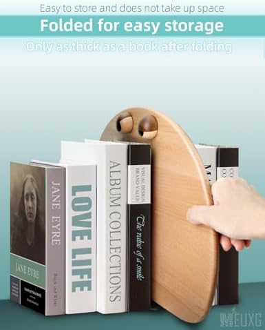 MEUXG Foldable Book Stand with 360 Rotating Base