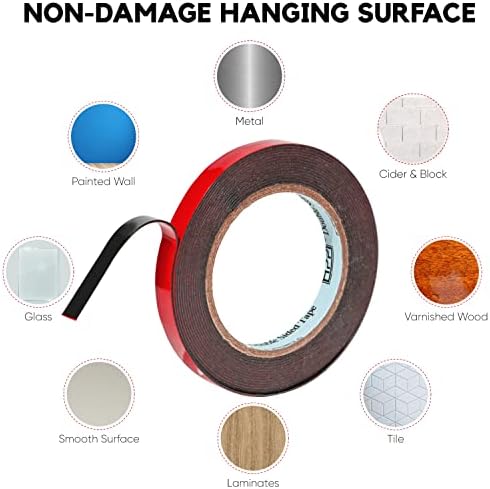 HPP Mounting Tape 05in x 16ft Heavy Duty Double Sided Black Tape