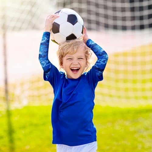 12 Pairs UV Protection Arm Cooling Sleeves for Kids 4-9 Years
