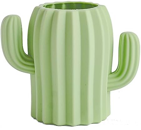 YOSCO Cute Cactus Silicone Pen Holder Green