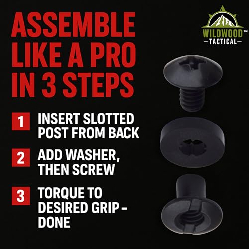 Wildwood Tactical Black Chicago Screws 12 Sets 1