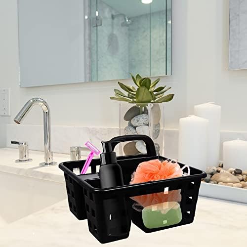 A1 Unlimited Set of 2 3-Compartment Plastic Caddies with Handle 1