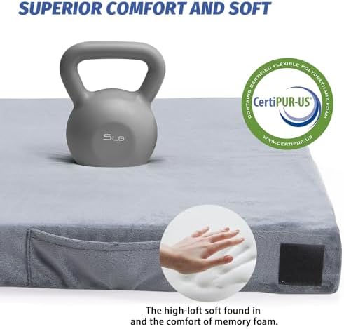 CYMULA Memory Foam Camping Mattress Pad with Travel Bag