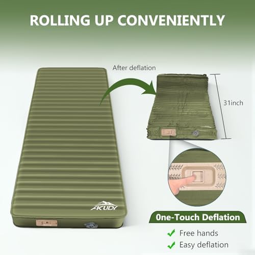 AKUDY Self-Inflating Sleeping Pad with Electric Pump