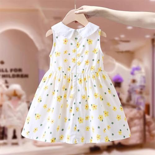 Beessbest Baby Girl Summer Dress Floral Print Sleeveless