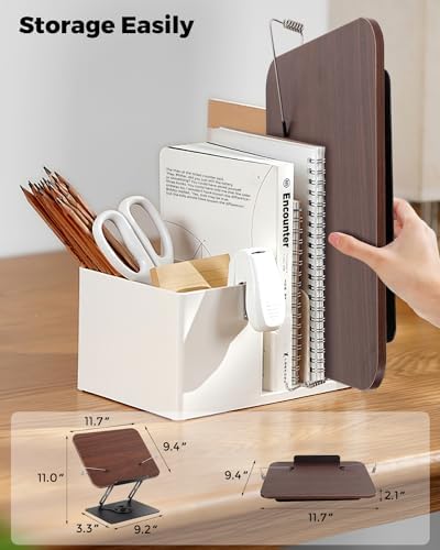 Tiagowell Adjustable Rotating Book Stand for Reading