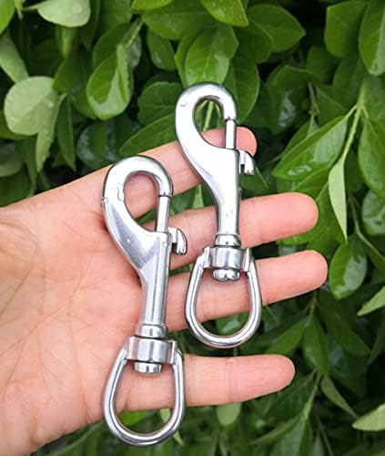 3-12 Inch Swivel Eye Bolt Snap Hook - 2Pcs
