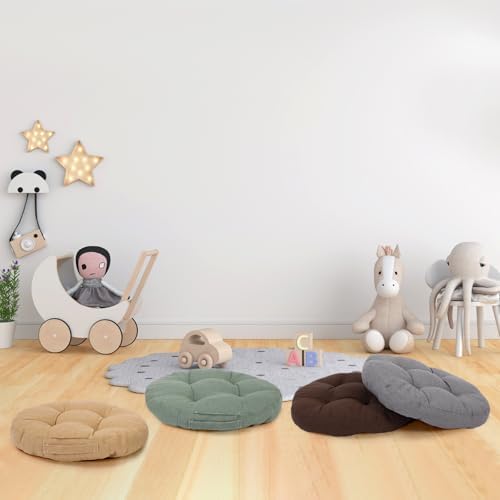 Huwena 24 Pack Classroom Floor Cushions with Handles 15 Inch