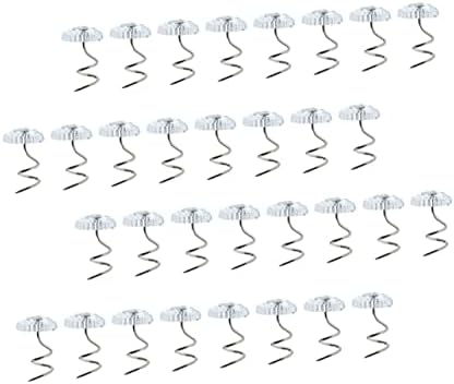 IMIKEYA 60pcs Non-Slip Spiral Push Pins