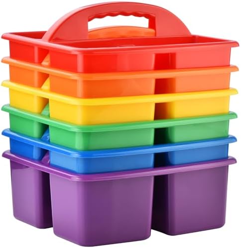 Alink 6-Pack Plastic Caddy Organizer with Handle