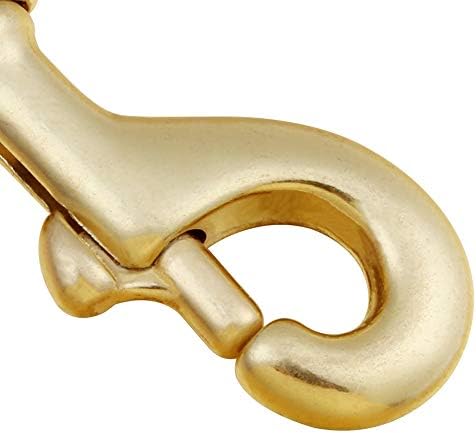 AOWESM 3-14 Solid Brass Swivel Clips 4 Pack