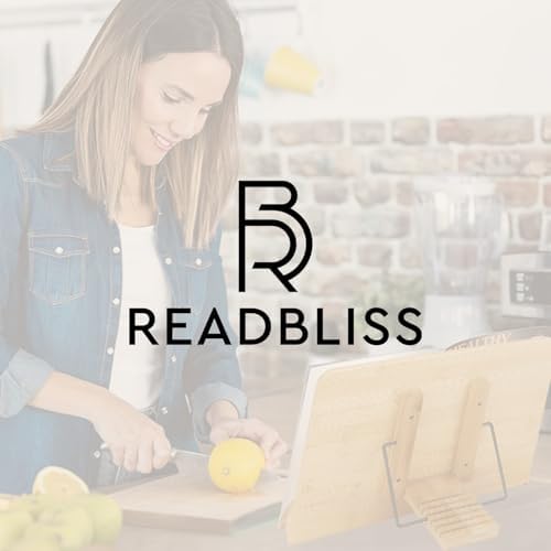 READBLISS Bamboo Book Stand - Adjustable Lightweight