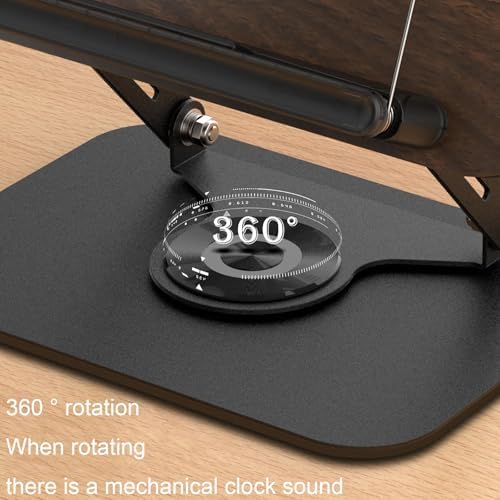 Fantemo Adjustable Book Stand with 360 Rotating Base