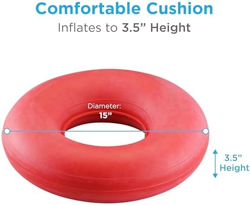NOVA Inflatable Donut Cushion Red 18 Inch