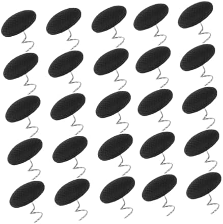 MERRYHAPY 30pcs Black Fabric Covered Twist Pins for Slipcovers