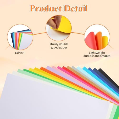 Joyberg 18-Pack 11x14in Colorful Poster Boards